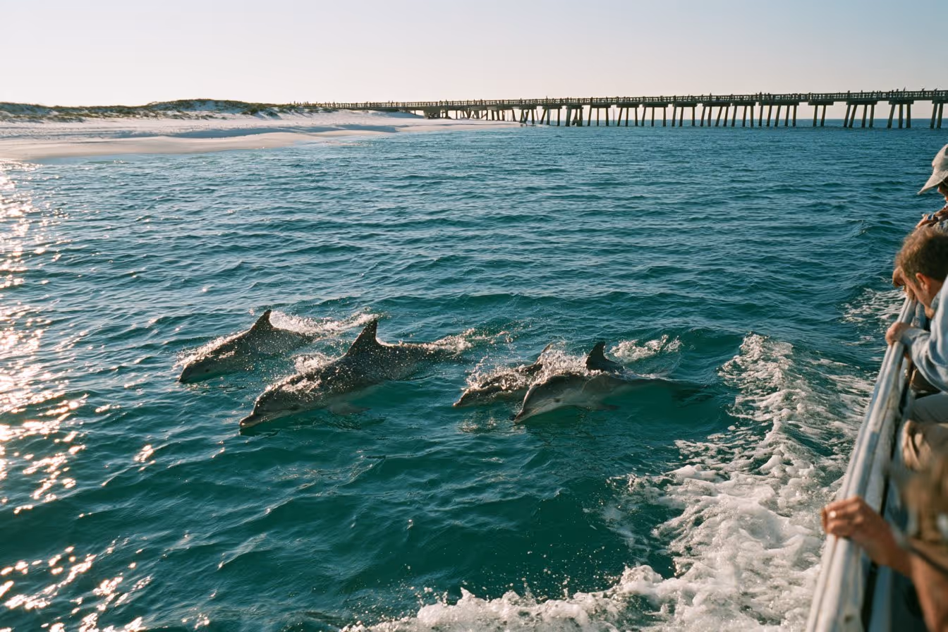 Pensacola Beach: Dolphin Watching Cruise and Scenic Bay Tour
