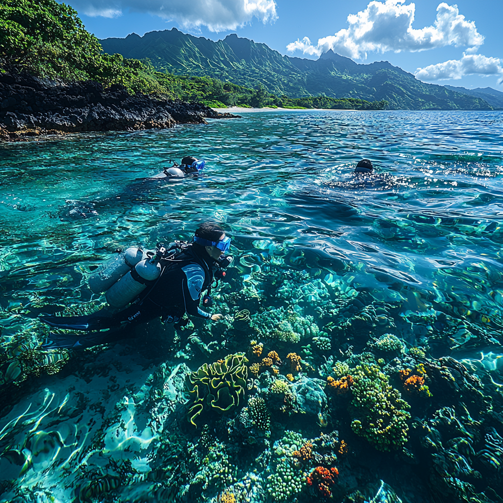 Walking Punaluu Black Sand Beach