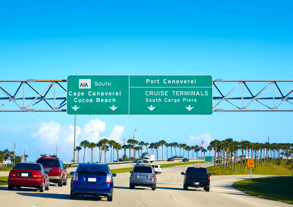 Cocoa Beach Road sign