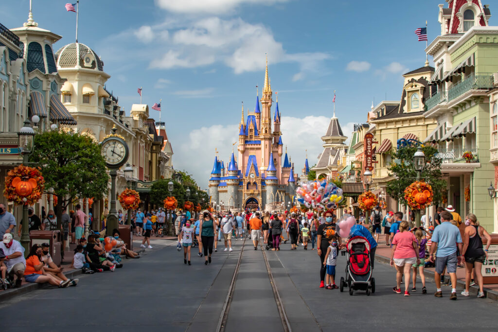Walt Disney World - Main Street in Magic Kingdom - Orlando, Florida